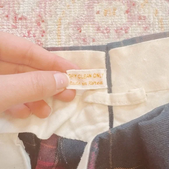 Men's 1960s Vintage Red and Navy Plaid Golf Pants - Picture 3 of 4